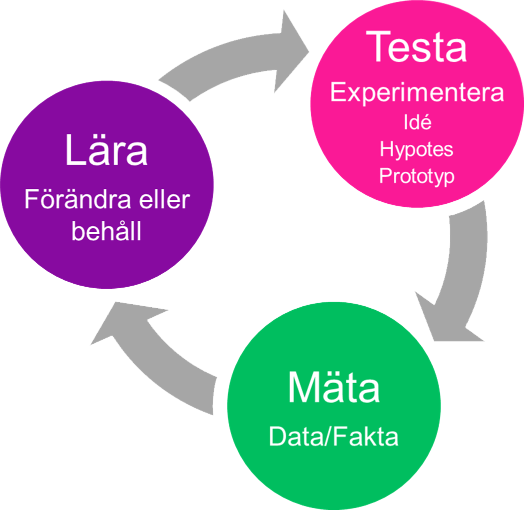 Kundtest-modell: testa - mäta - lära